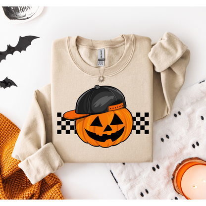 Pumpkin with Checkers