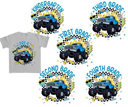 Grade School Monster Truck w/ Checkers