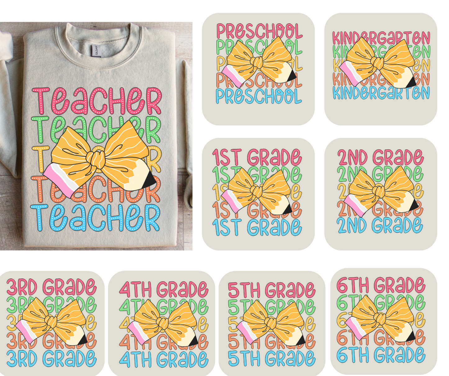 Grade School Pencil Bows