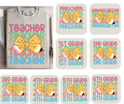 Grade School Pencil Bows
