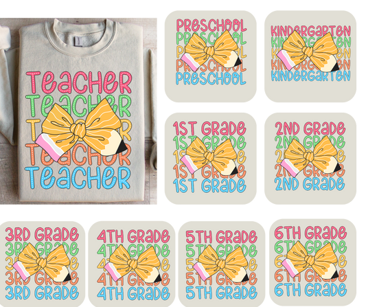Grade School Pencil Bows