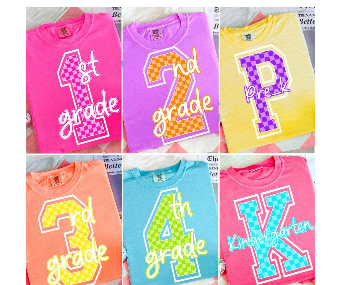 Grade School Checkered Number