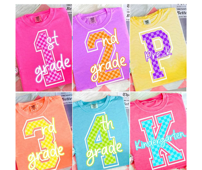 Grade School Checkered Number