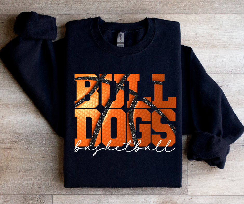 Bulldogs Basketball (White Font)
