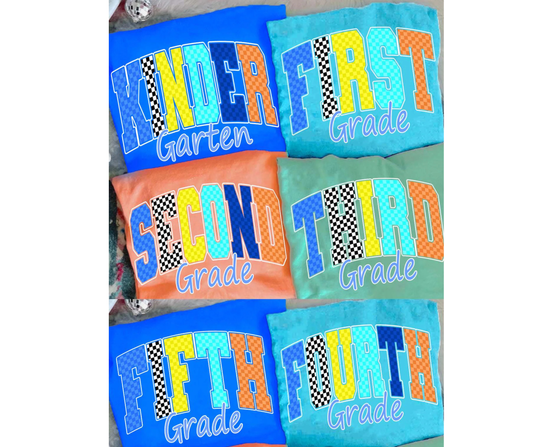 Grade School Colorful Checkers