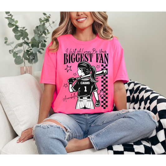 Biggest Fan (CUSTOM) Softball/Tball