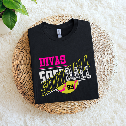 Softball, any mascot and color combo (Custom)