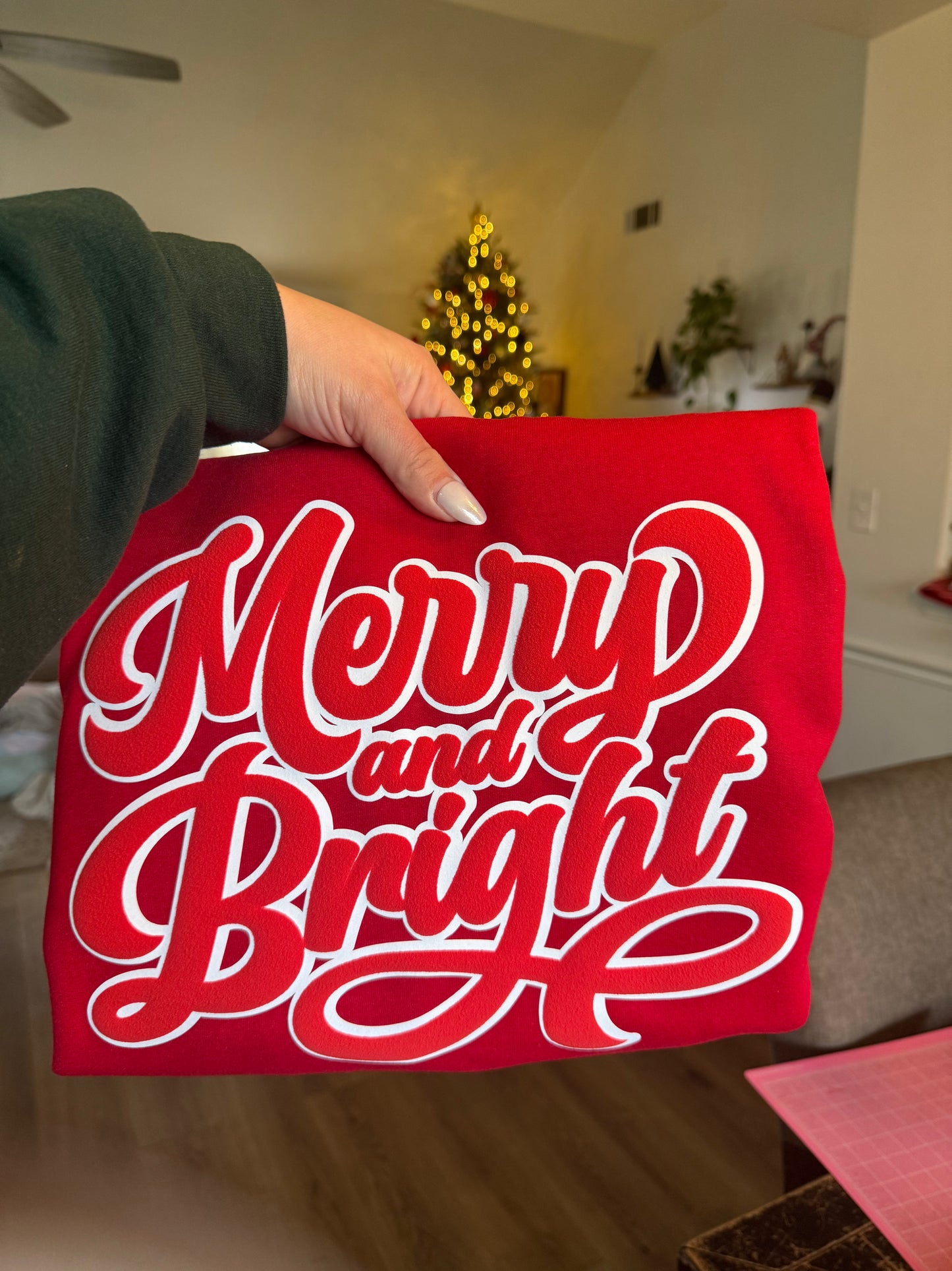 Merry and Bright Puffy Vinyl